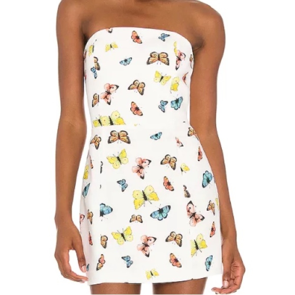 Amanda Uprichard X Revolve Mandy Dress in Butterfly